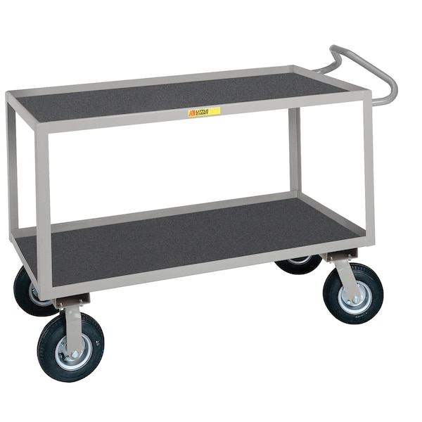 Ergonomic Handle, Lipped Shelves, 1200 lbs. Capacity, 24" x 48" Shelf Size